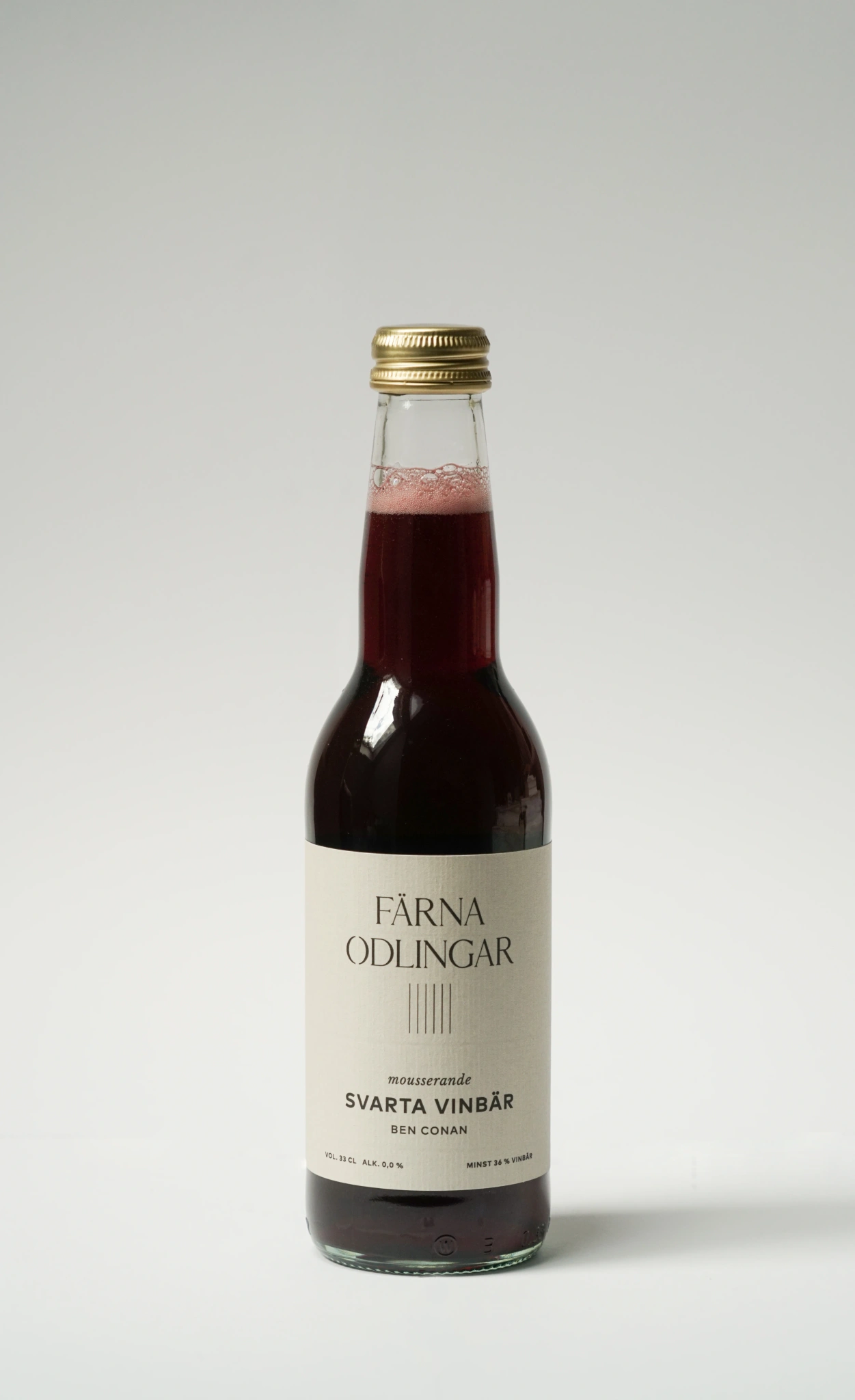Mousserande Svarta vinbär bärdryck