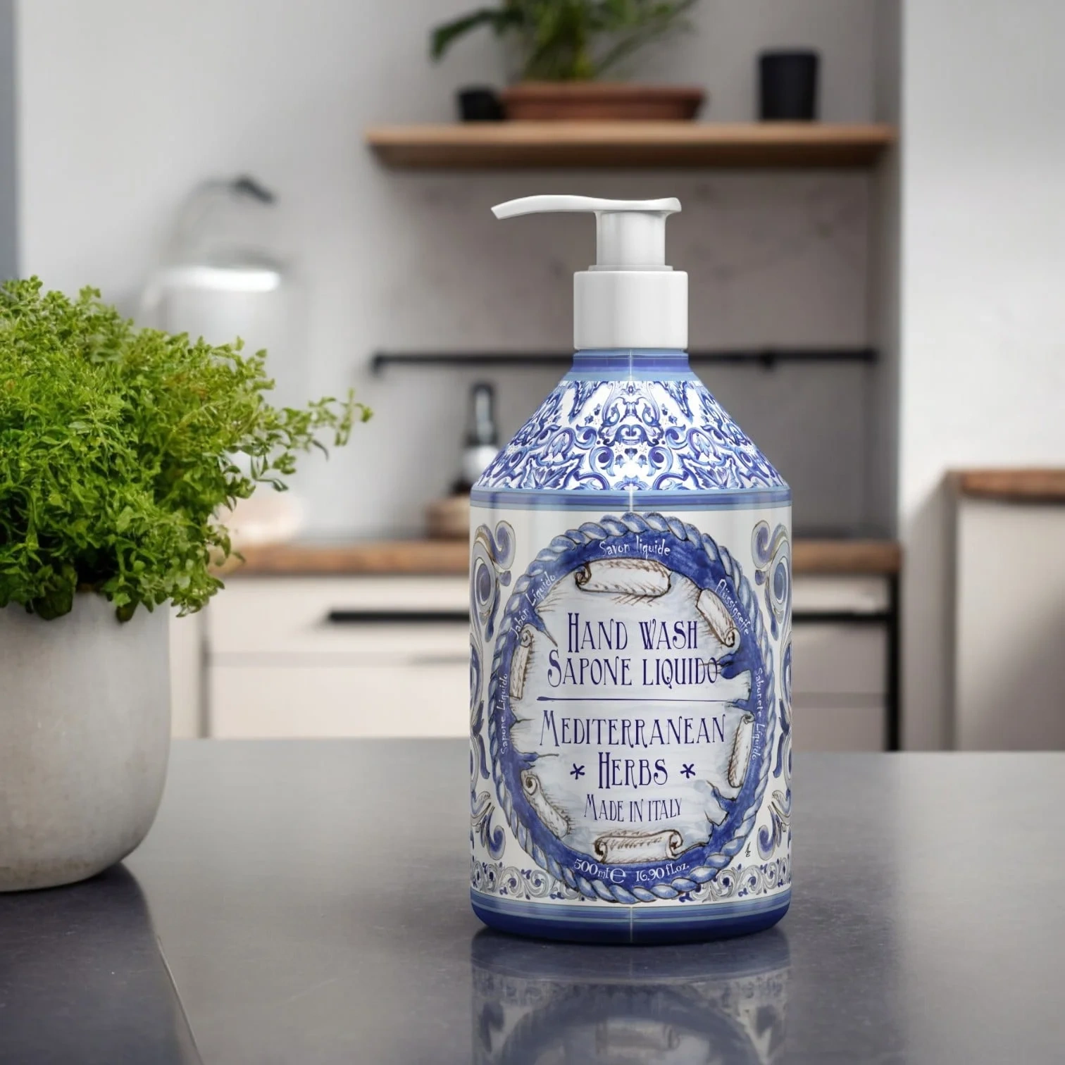 Rudy Profumi Hand Wash Mediterranean Herbs, 500 ml