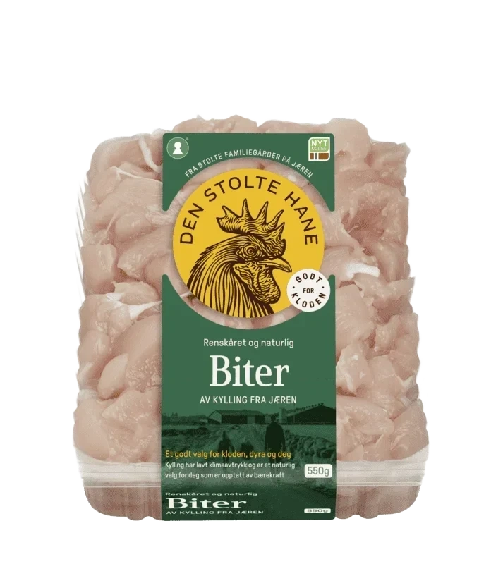 Den Stolte Hane Kyllingfilet i biter 550g