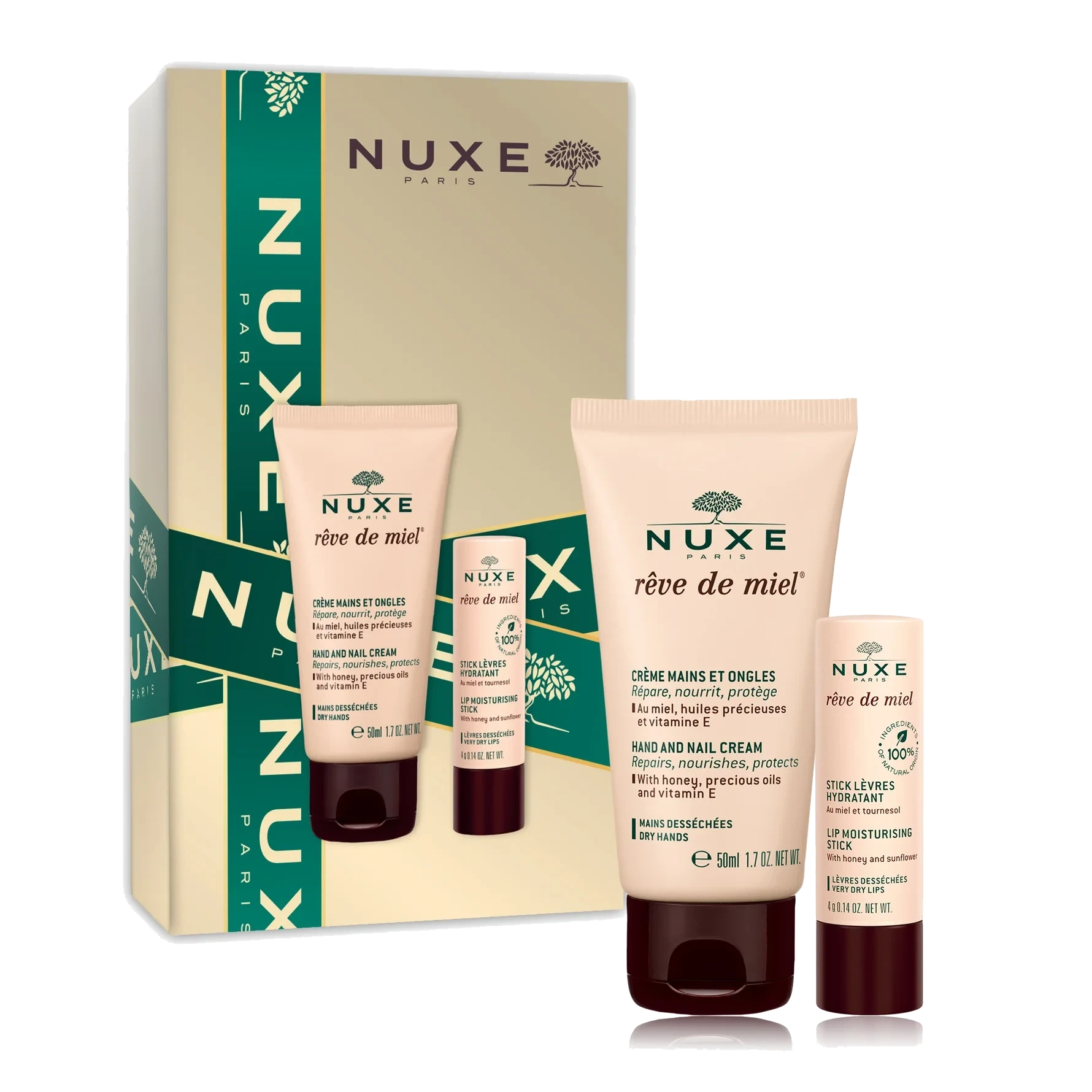 Nuxe Rêve De Miel Hand & Nail Creme 50 ml Gift Box