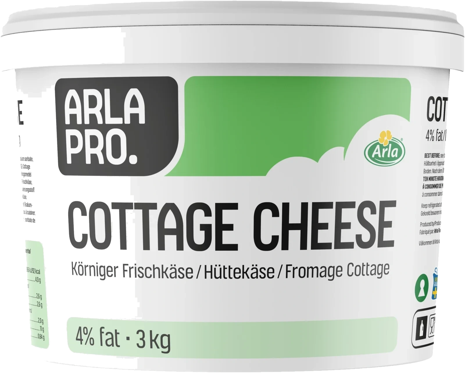 Cottage Cheese Naturell 4% hink
