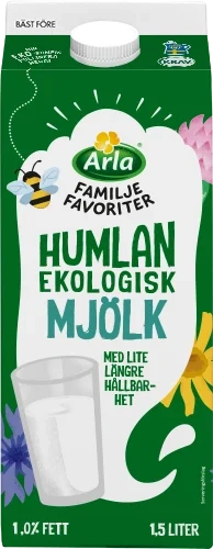 Humlan ekologisk mjölk 1.0%