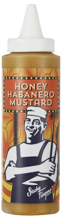 Honey Habanero Mustard 237ml Sticky Fingers