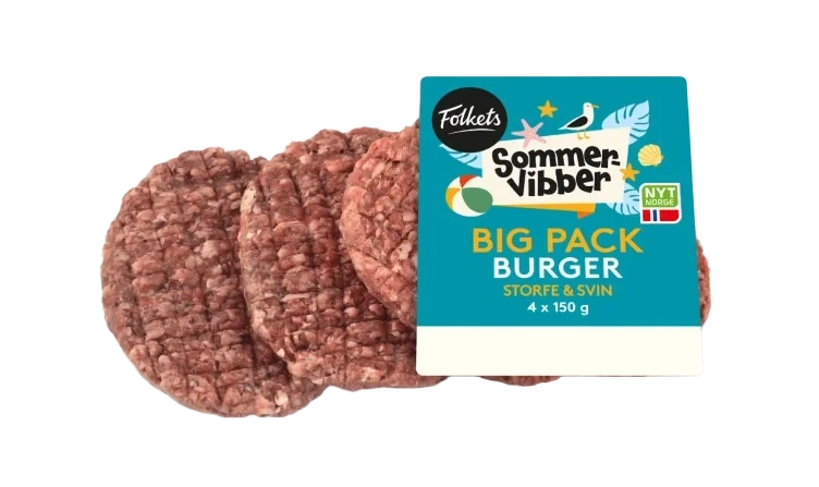 Burger Big Pack 4stk 600g Sommervibber