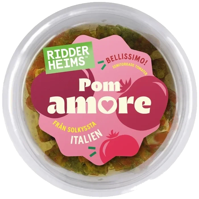 Pomamore Basilika och Parmesan 130g Ridderheims