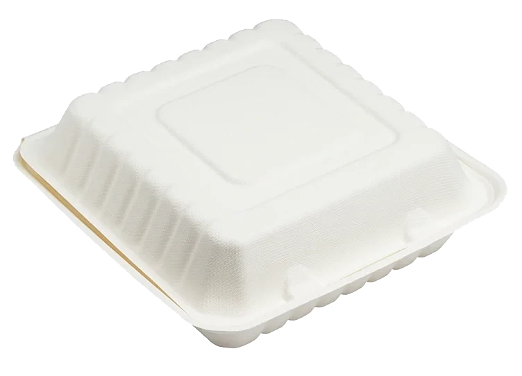 Varmmatboks 3rom fiber 1200ml 23.5x22.7x8 miljøvennlig 50stk