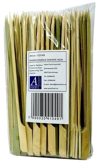 Bamboo Paddle Skewer 18cm 100x100 Afood