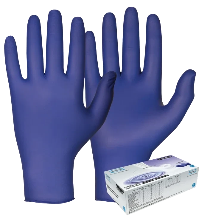 Engangshanske nitril indigo blå l   300stk