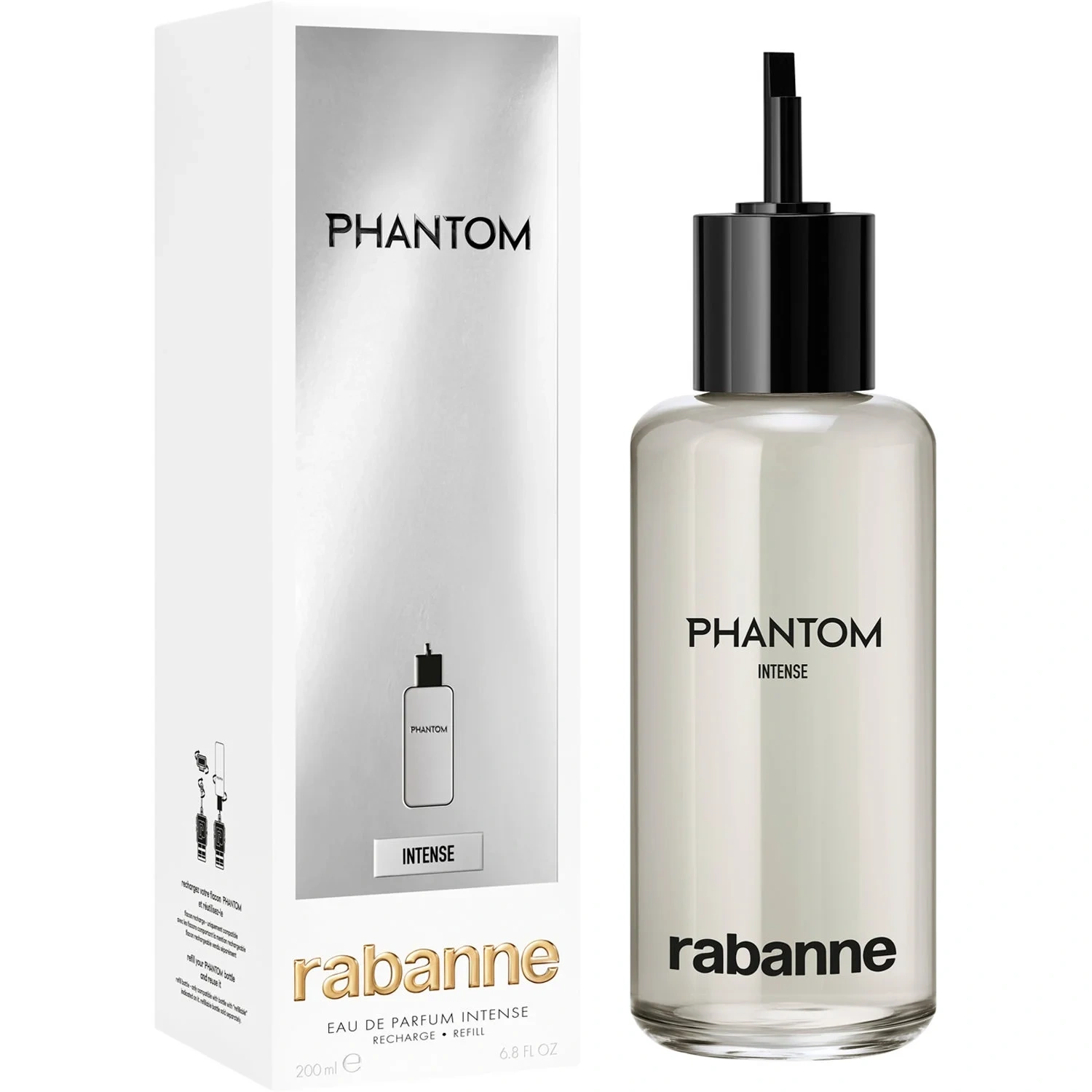 Rabanne Phantom Intense Eau de Parfum 200 ml, Refill