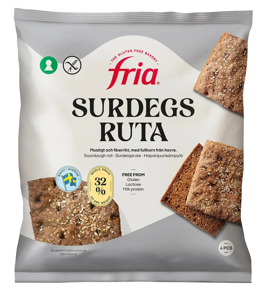 Surdeigsruter glutenfri 280g Fria