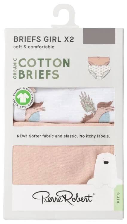 Brief Cotton Pinkcloud-White110-116