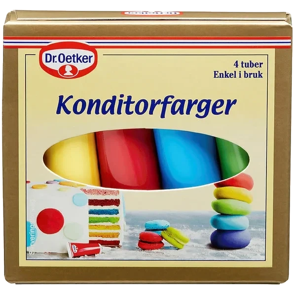 Konditorfarger 4x10g Dr. Oetker