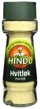 Hvitløkpulver Glass Hindu