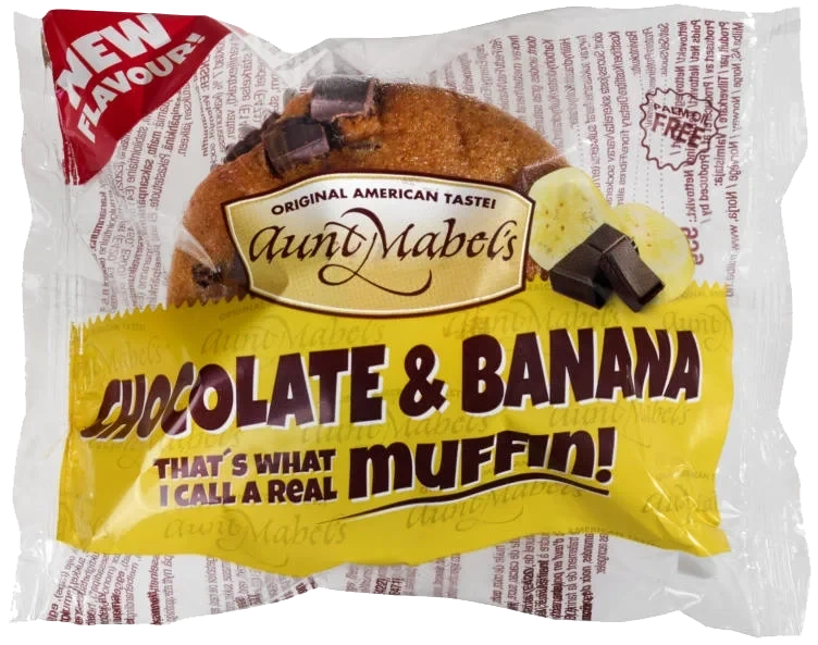 Muffins Choco&Banan 95g Aunt Mabels
