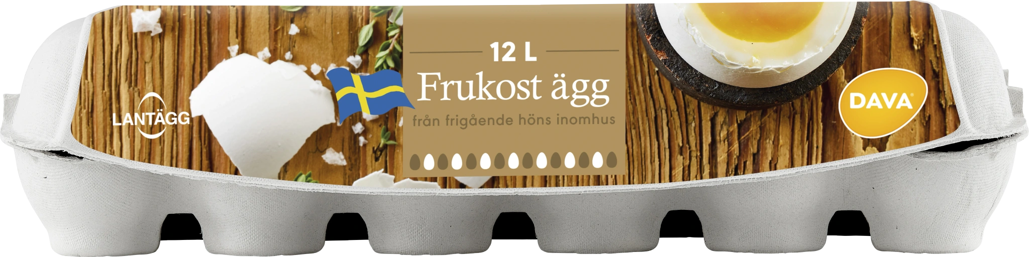 Frukostägg 12p L