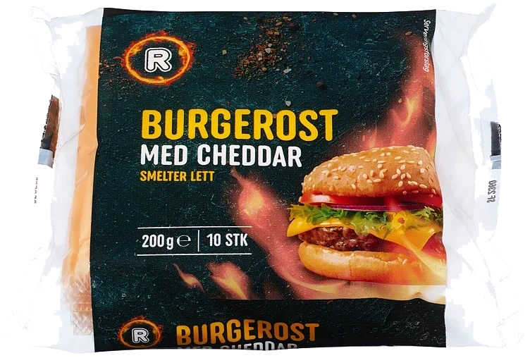 Burgerost med cheddar  200g