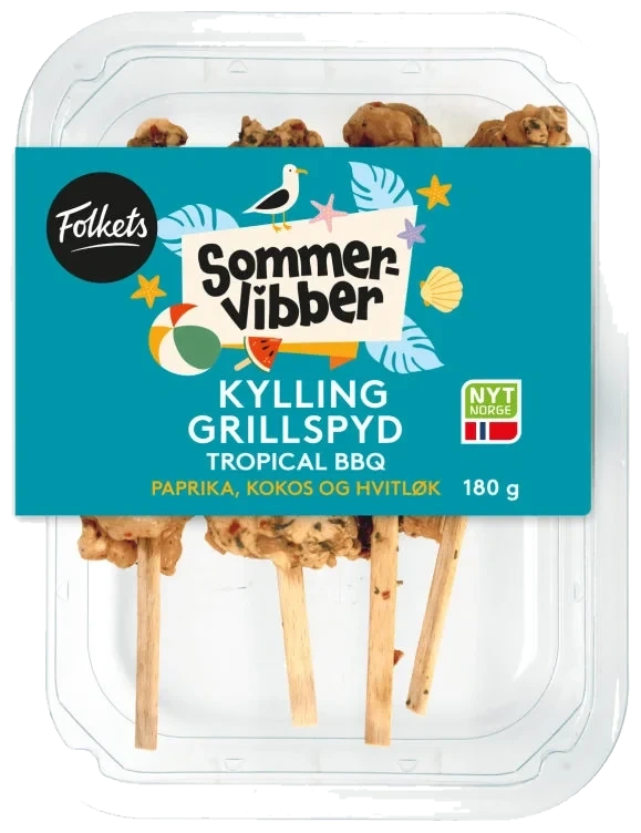 Kyllingfilet Spyd Tropical Bbq 180g Folkets