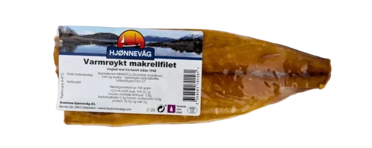 Makrellfilet Varmrøkt Ca150g Hjønnevåg