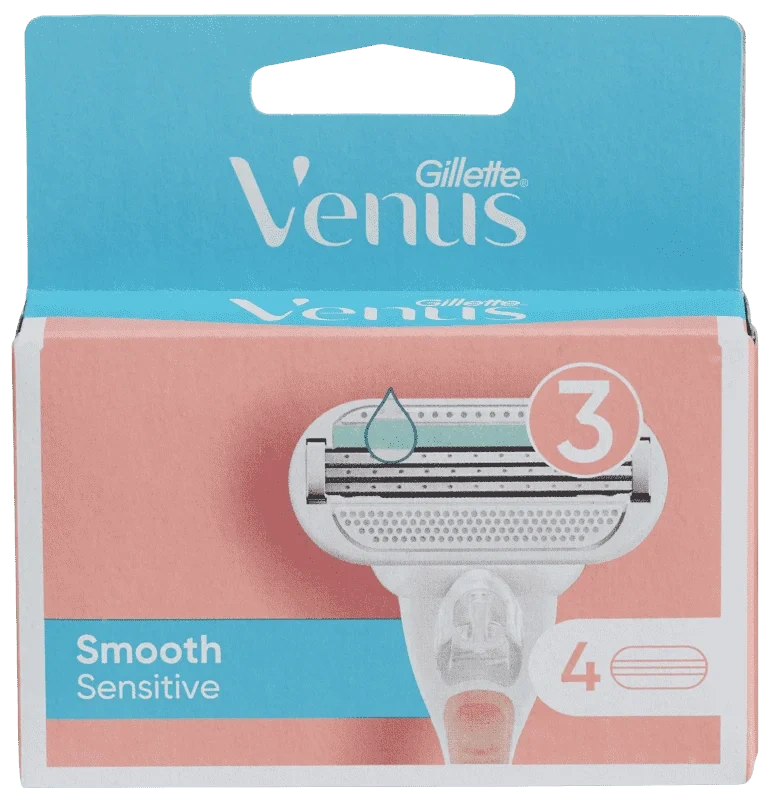 Gillette Barberblader Venus Smooth Sensitiv 4bl.