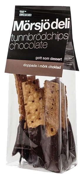 Tunnbrödchips Chokladdoppade