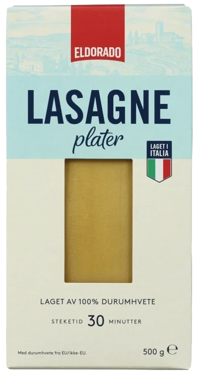 Lasagneplater 500g Eldorado