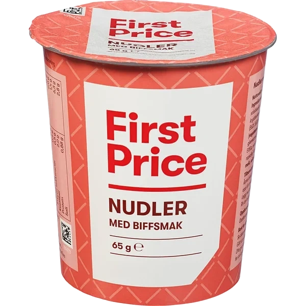 Nudler i Kopp Biffsmak 65g First Price
