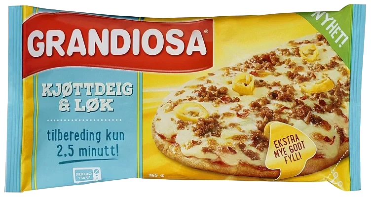 Grandiosa pizzaslice kjøttdeig & løk   165g
