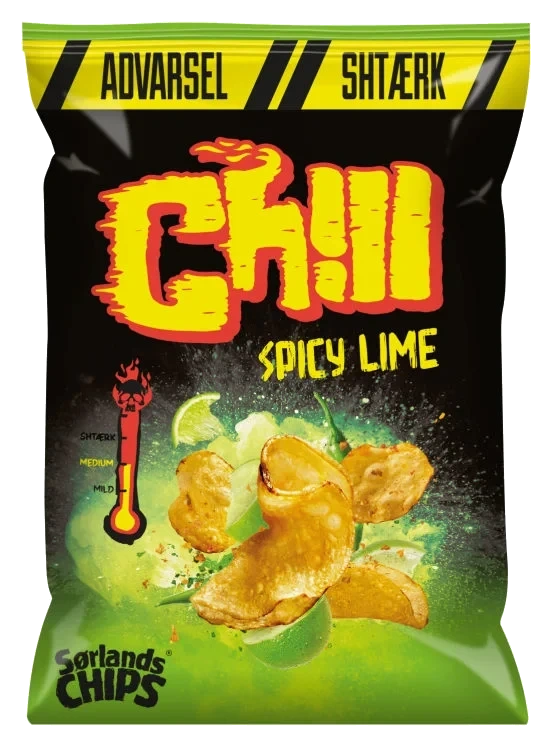 Sørlandschips Chill Spicy Lime 150g