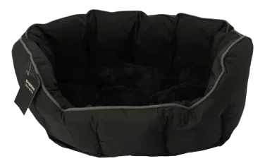 Buddy Seng Oval Svart/grå 50x40x20cm S