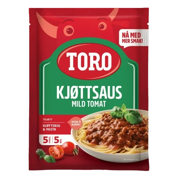 Kjøttsaus Mild Tomat 55g Toro
