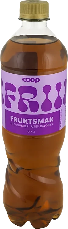 Leskedrikk frii m/fruktsmak u/sukker 0,75l