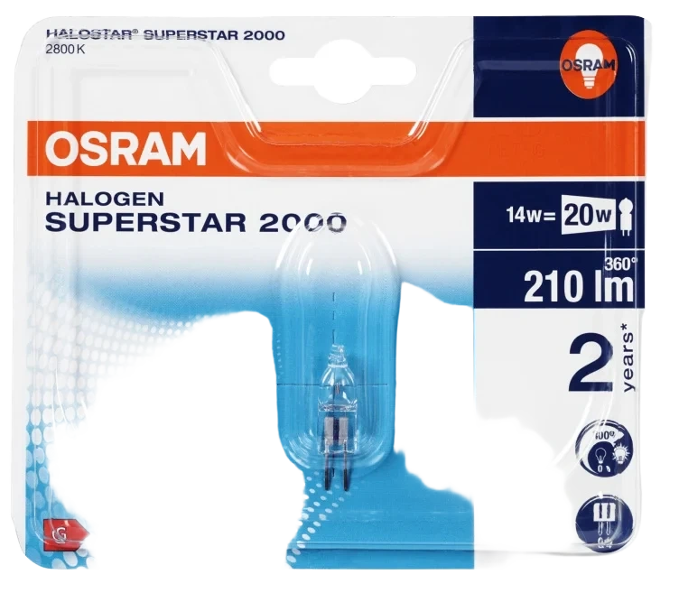 Halogenpære Halostar 14w 12v G4