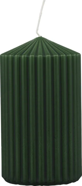 Kubbelys 12cm Rillet Vintergrønn Unik