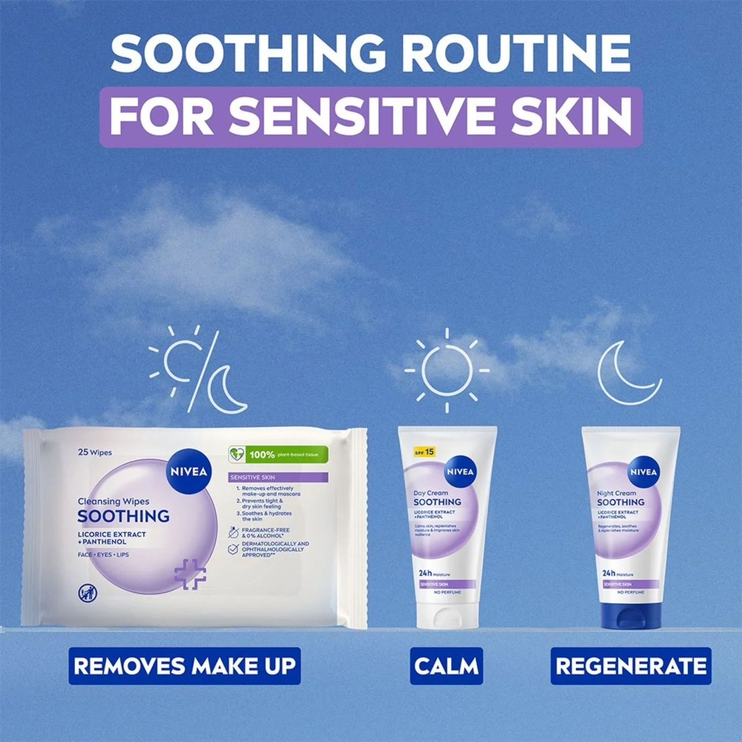 Nivea Sensitive Cleansing Wipes 25stk