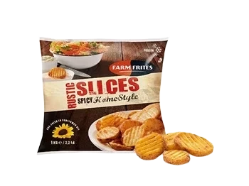 FARM FRITES FROSEN Home-Style Rustika Skivor Kryddig