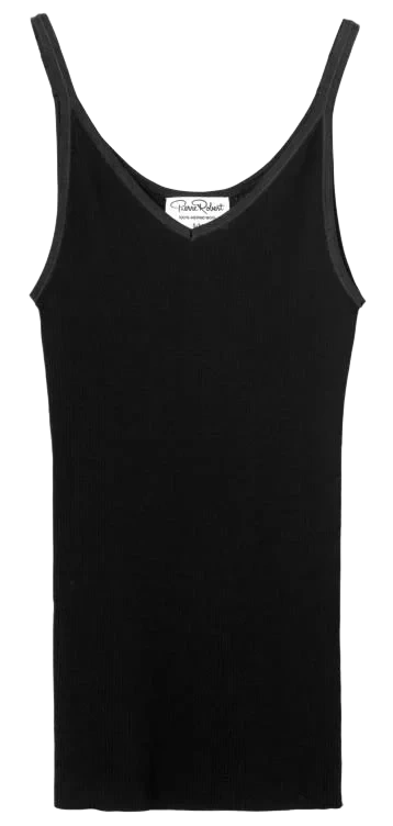 Wool Singlet Black S/m