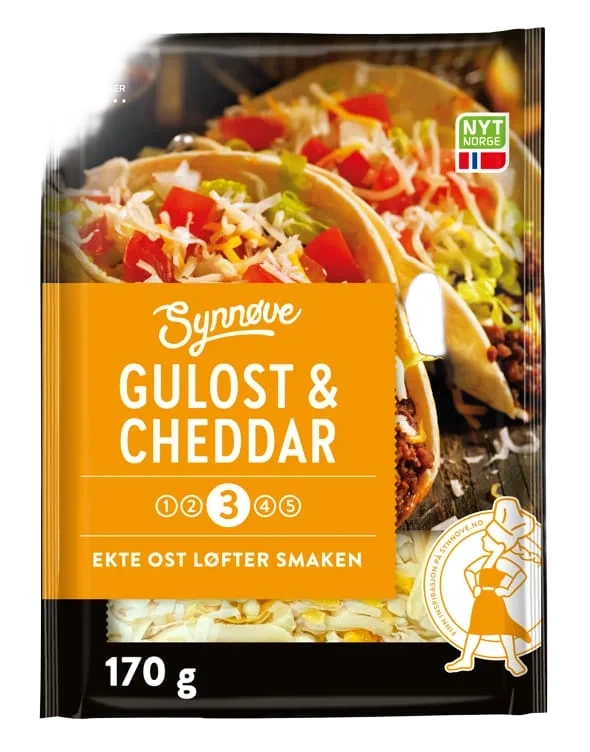 Gulost&Cheddar Revet 170g Synnøve
