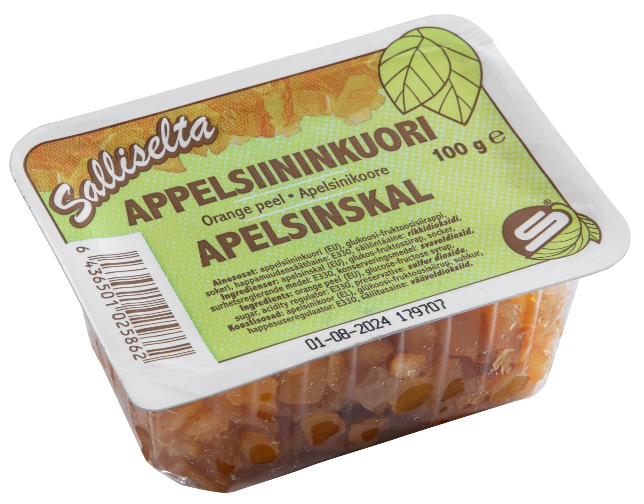 Kanderade apelsinskal 100g