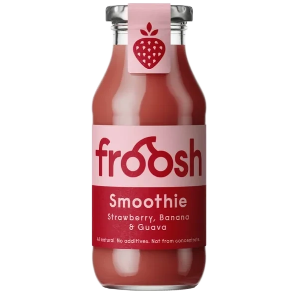 Froosh Smoothie jordbær, banan & guava