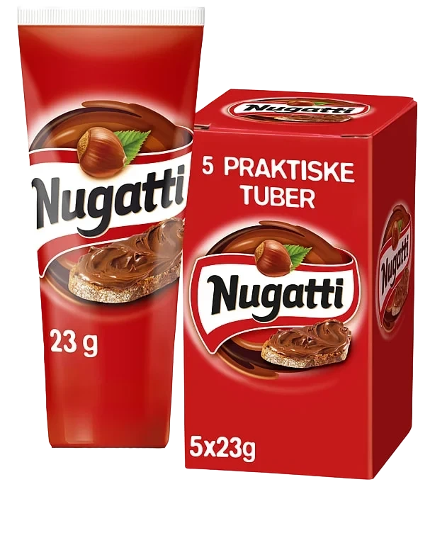Nugatti Porsjon 5x25g Tube