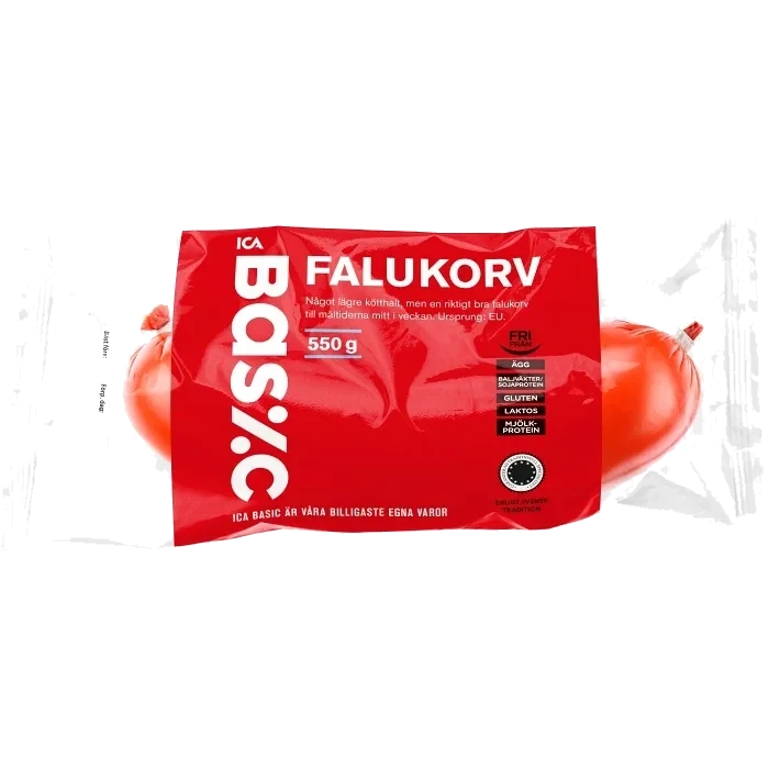 Falukorv 550g ICA Basic