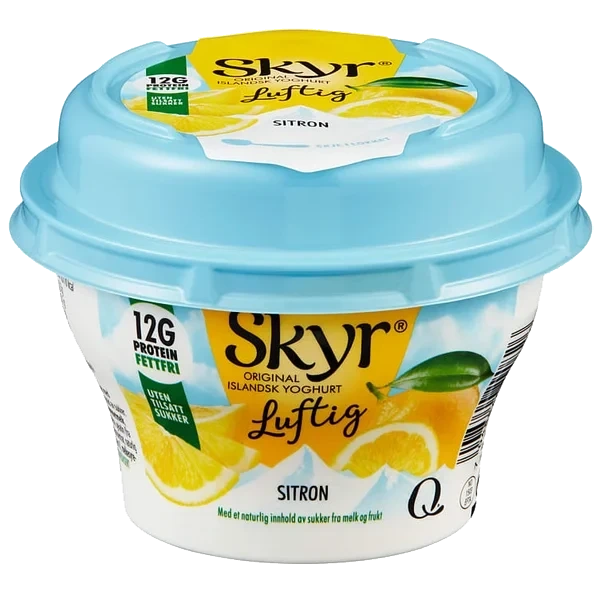 Q-skyr Luftig Sitron Beg 130g