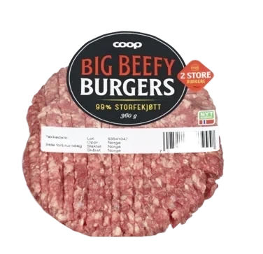Coop Gp Big Beefy Burgers 360g