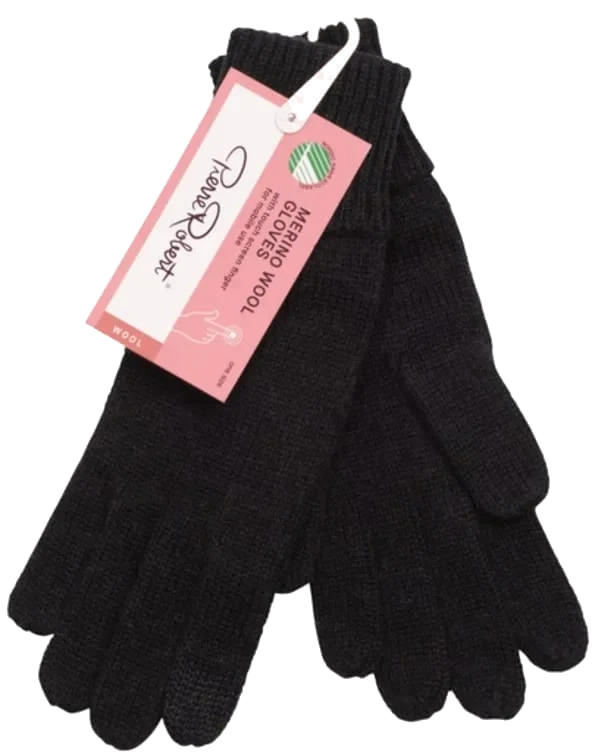 Wool Gloves Black Onesize Pierre-Robert