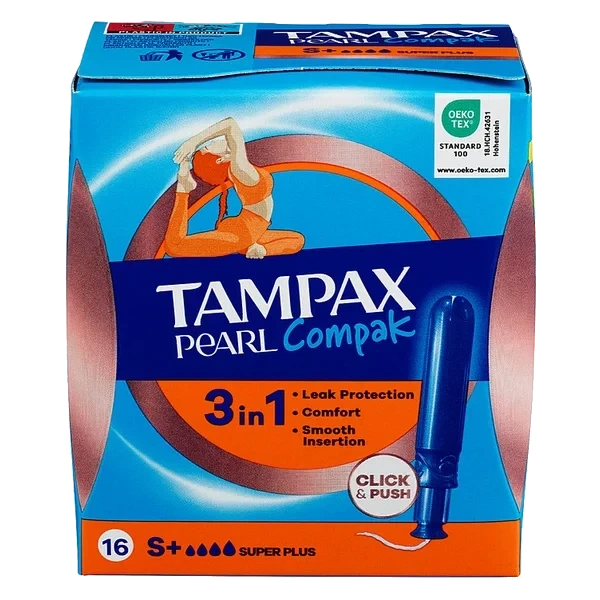 Tampong Compak Pearl Super Plus 18stk Tampax