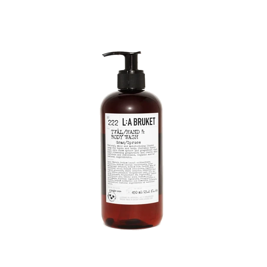 L:A BRUKET 222 Hand & Body Wash Spruce 450 ml
