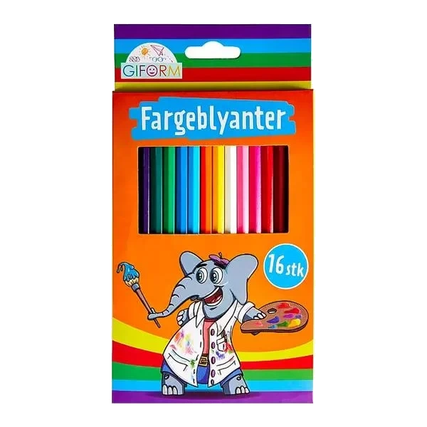 Jumbo Fargeblyanter - 16pk