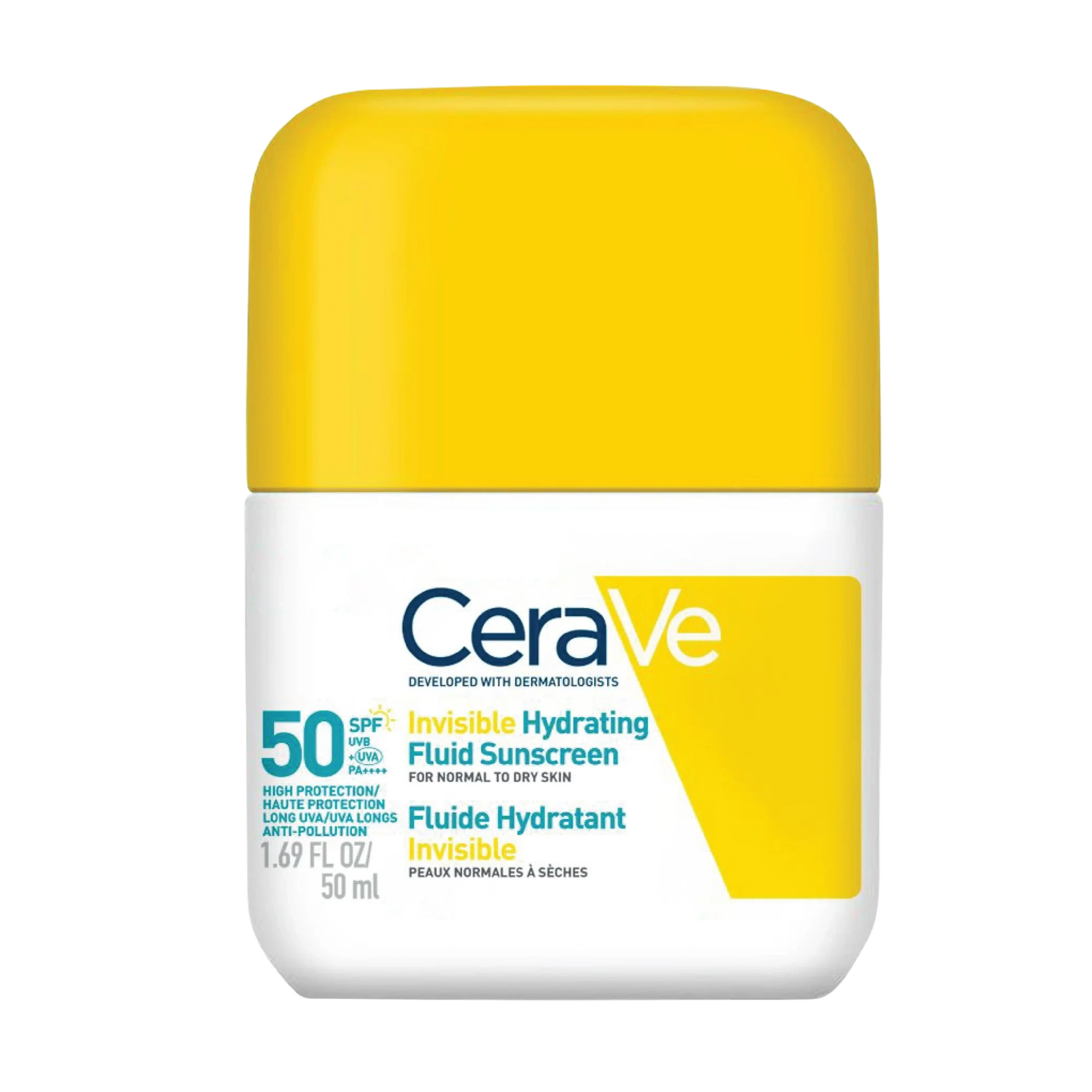 CeraVe Invisible Hydrating Fluid Sunscreen Face SPF50 50 ml