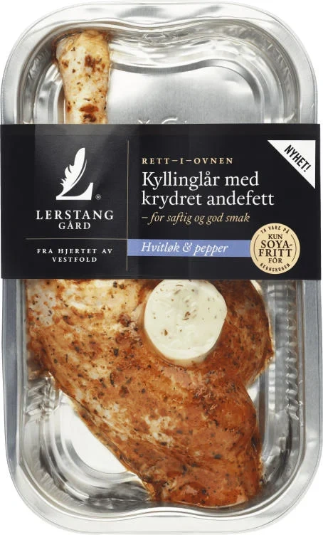 Kyllinglår Hvitløk og Pepper med Andefett 270g Enh Lerstang