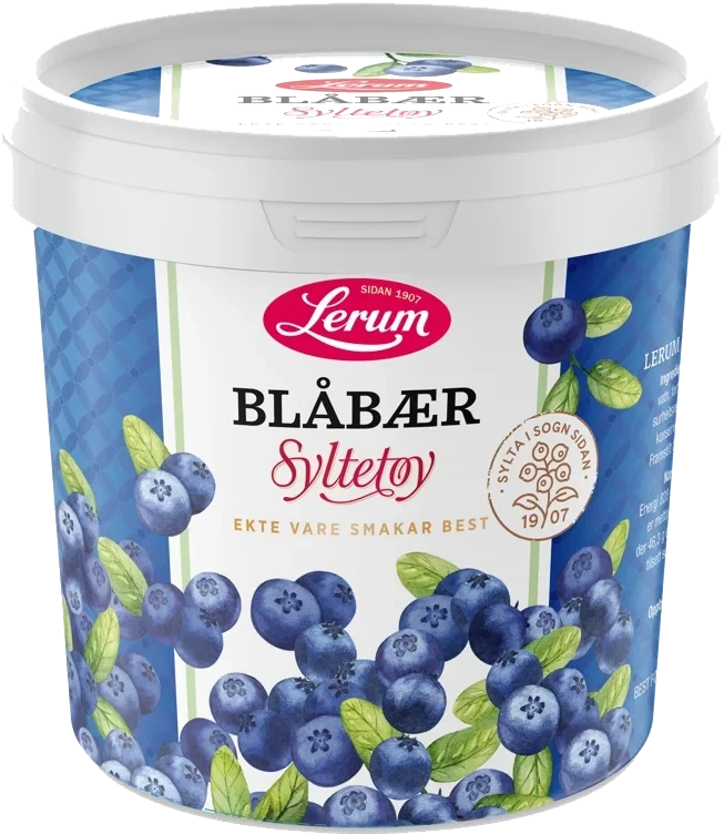 Blåbærsyltetøy 1kg Lerum